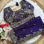 অরিজিনাল ইন্ডিয়ান জিমি চু সিল্ক পার্টি শাড়ি - রেডি ব্লাউজ সহ
