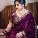 অরিজিনাল ইন্ডিয়ান জিমি চু সিল্ক পার্টি শাড়ি - রেডি ব্লাউজ সহ
